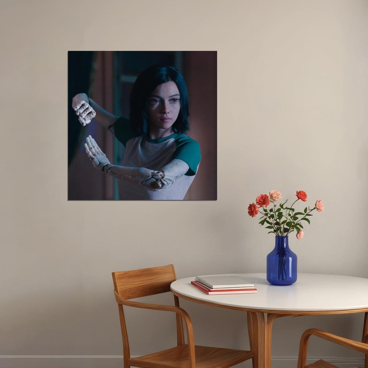 Alita: Battle Angel Movie Poster Sci-fi Film Wall Art Manga Adaptation Print - xonomax