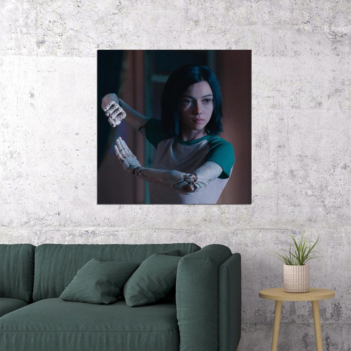 Alita: Battle Angel Movie Poster Sci-fi Film Wall Art Manga Adaptation Print - xonomax