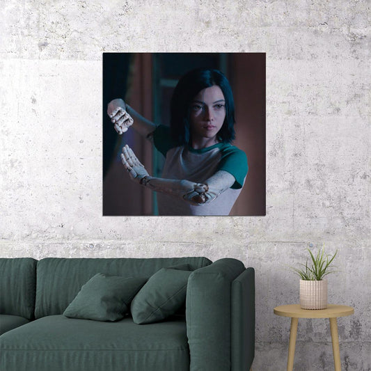 Alita: Battle Angel Movie Poster Sci-fi Film Wall Art Manga Adaptation Print - xonomax