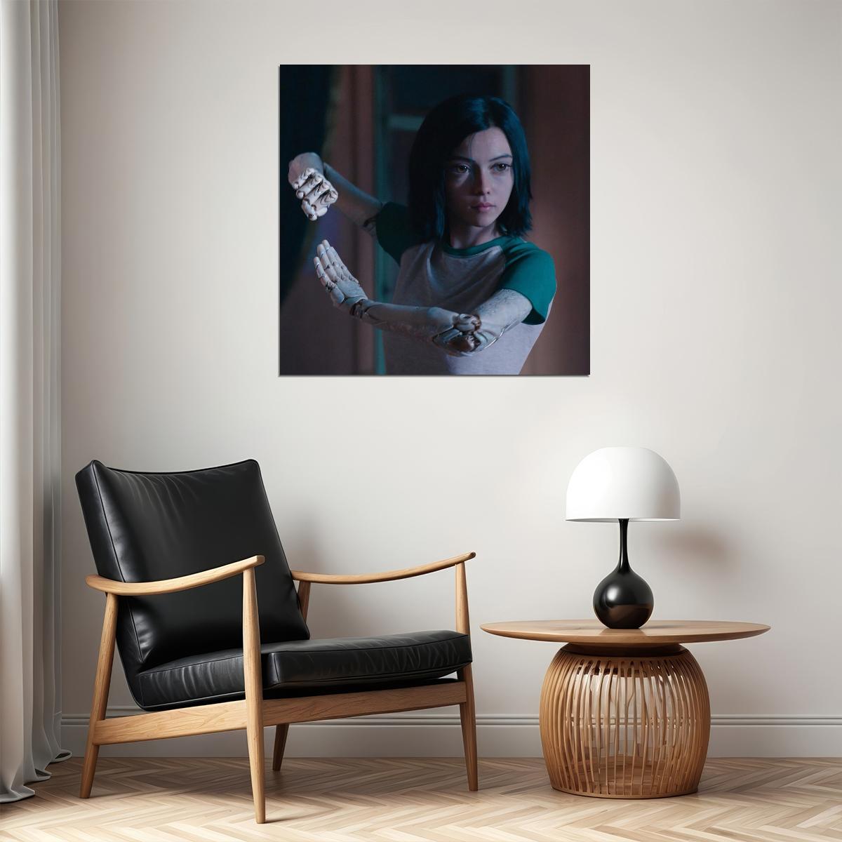 Alita: Battle Angel Movie Poster Sci-fi Film Wall Art Manga Adaptation Print - xonomax
