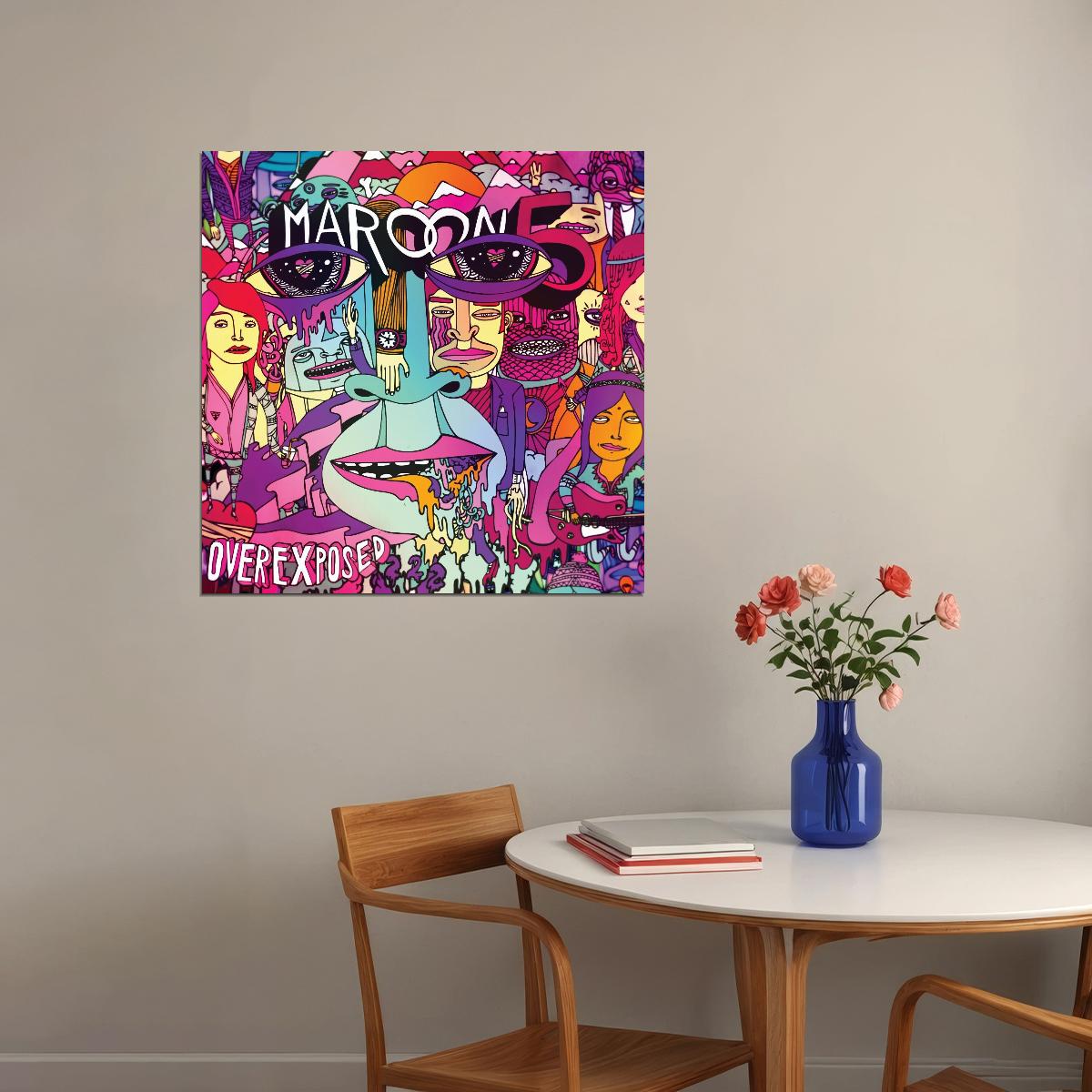 Maroon 5 Overexposed Album Cover Art Music Poster Pop Rock Wall Print