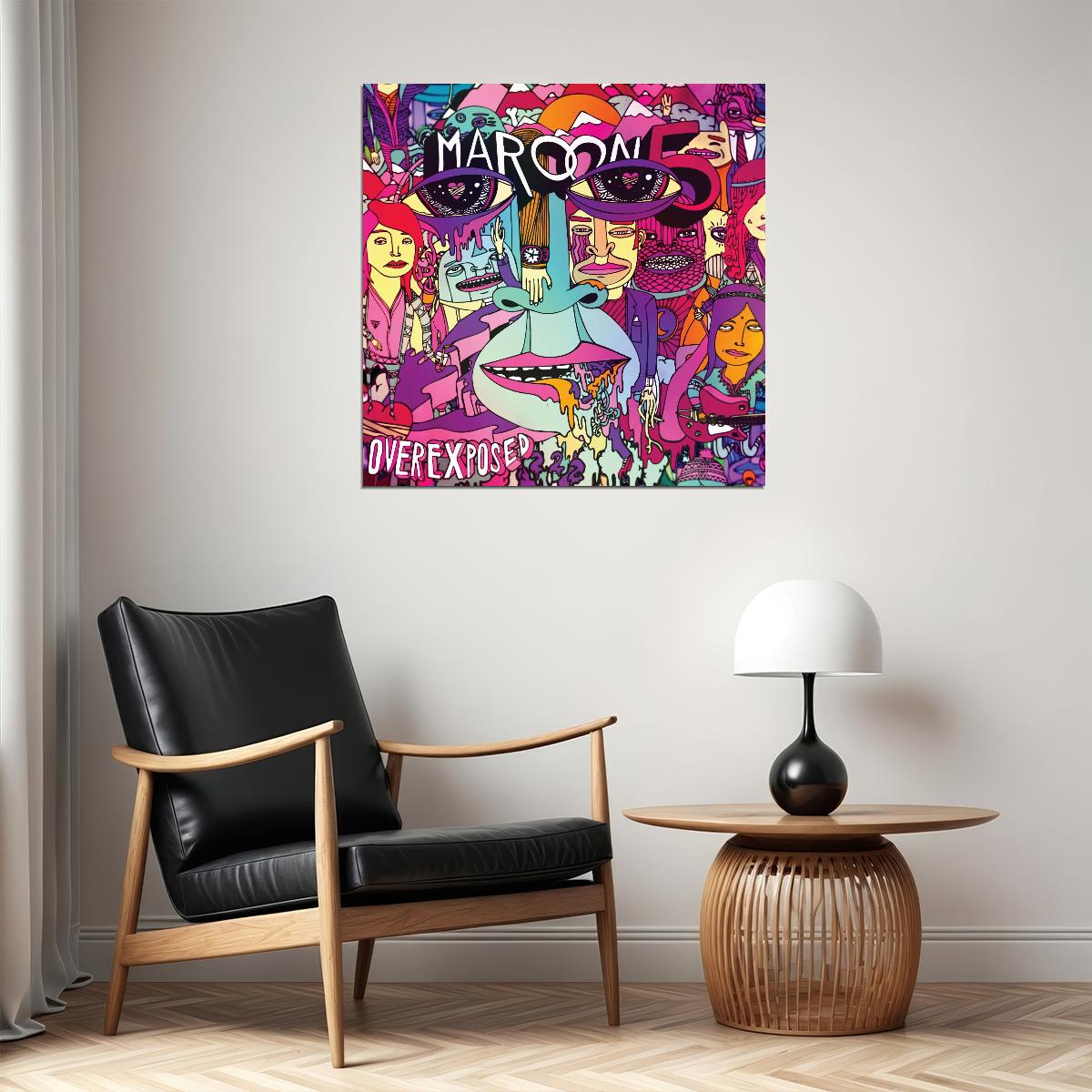 Maroon 5 Overexposed Album Cover Art Music Poster Pop Rock Wall Print