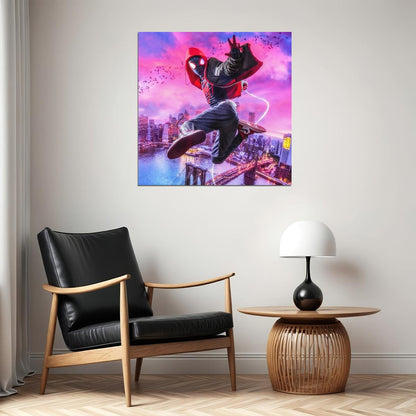 Spider-man Into The Spider-verse Movie Poster Animated Film Print