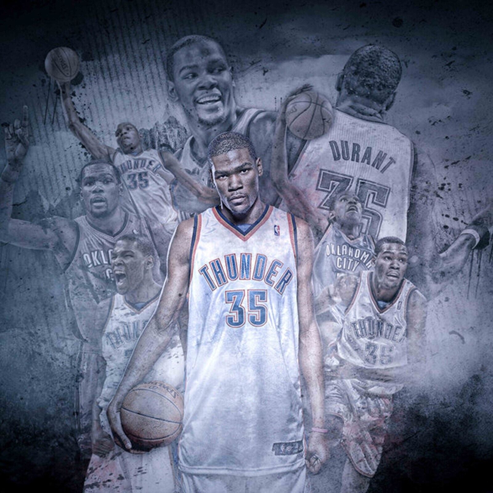 Kevin Durant Nba Poster Basketball Player Wall Art Motivational Sports Print - xonomax