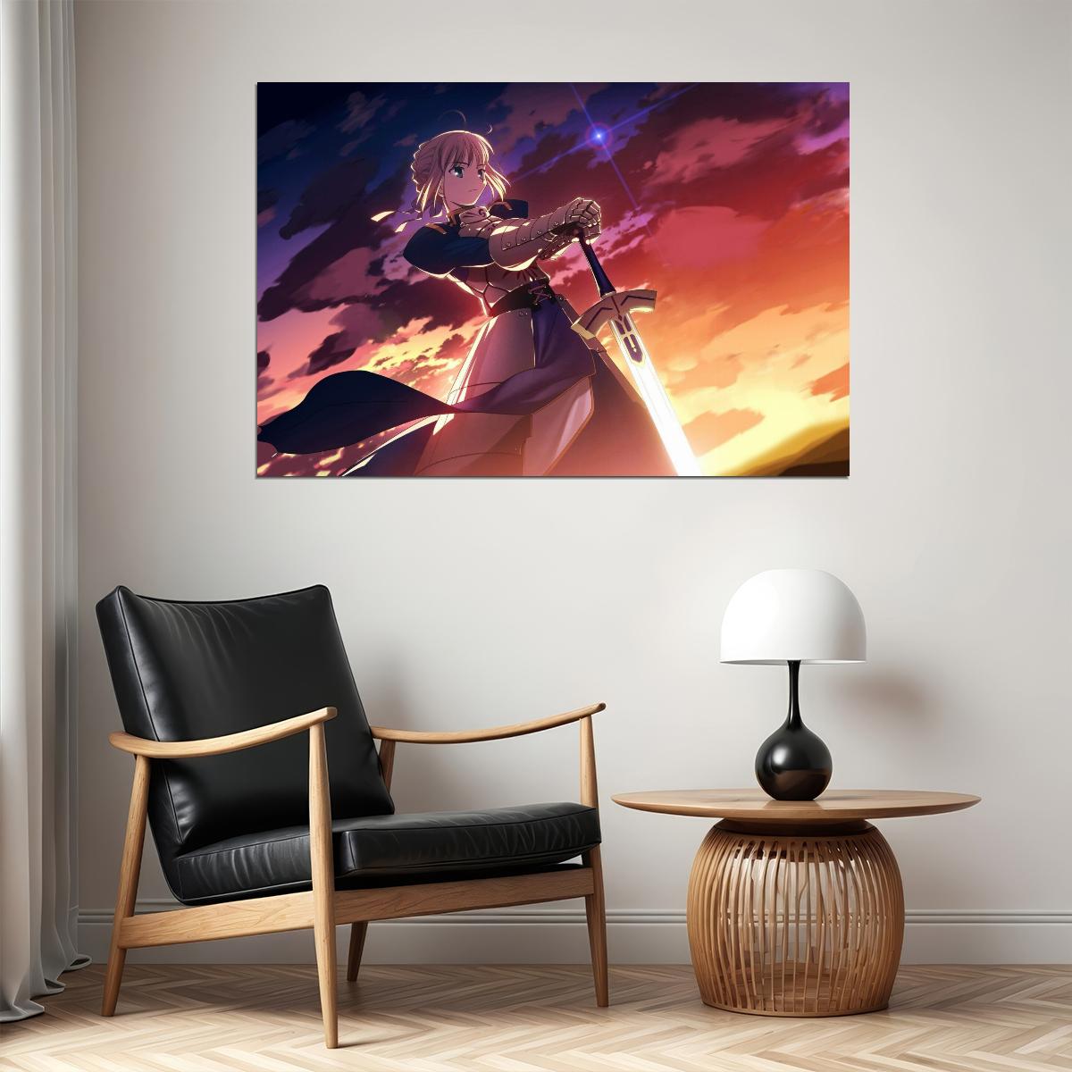 Fate Series Anime Poster Japanese Animation Wall Art Fantasy Manga Print - xonomax
