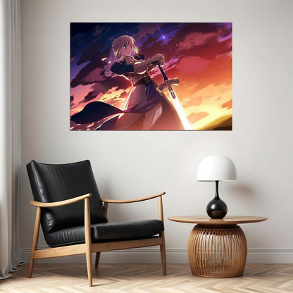 Fate Series Anime Poster Japanese Animation Wall Art Fantasy Manga Print - xonomax