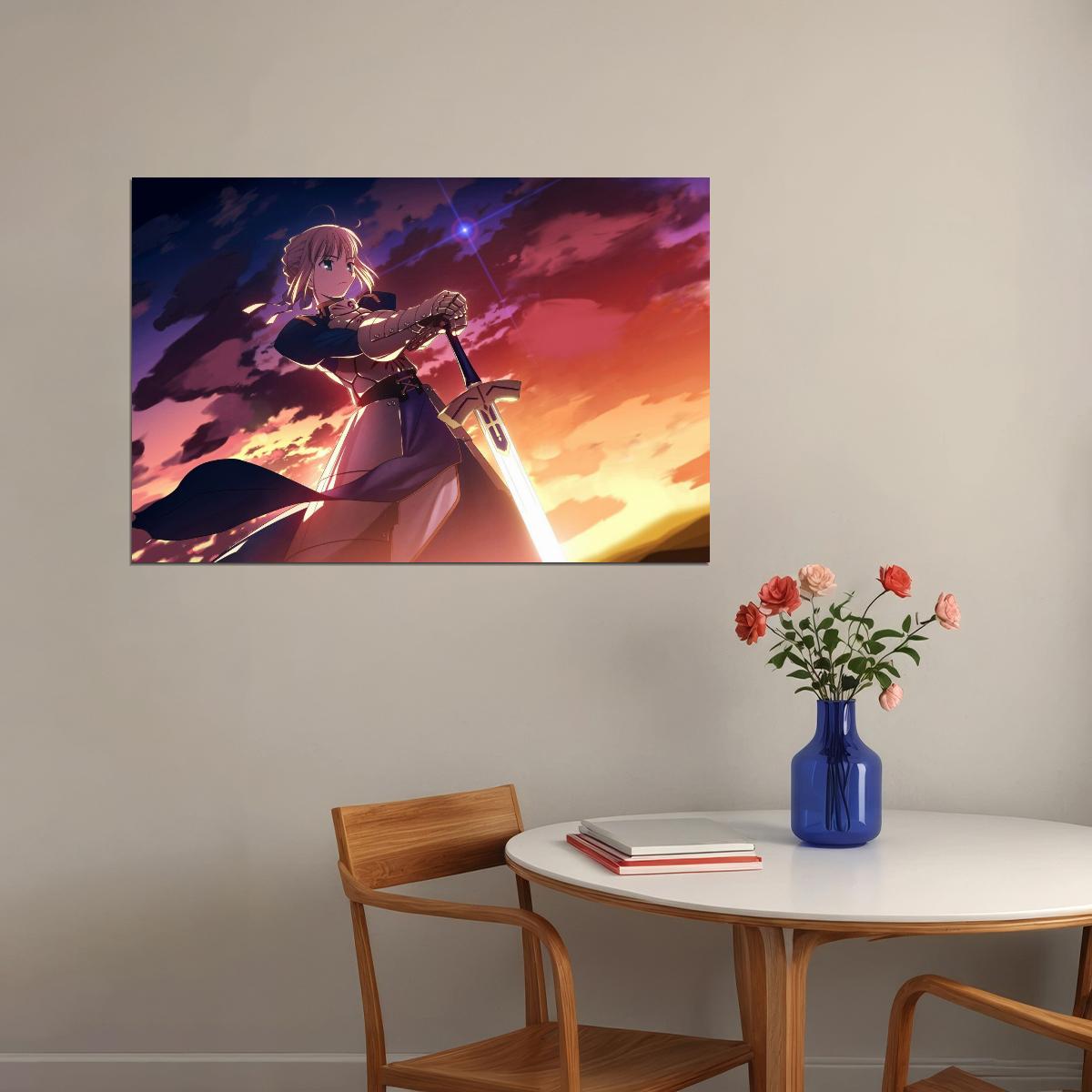 Fate Series Anime Poster Japanese Animation Wall Art Fantasy Manga Print - xonomax
