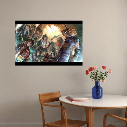 Final Fantasy Poster Video Game Series Wall Art Epic Rpg Print