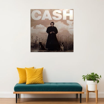 Johnny Cash Music Poster Country Legend Wall Art