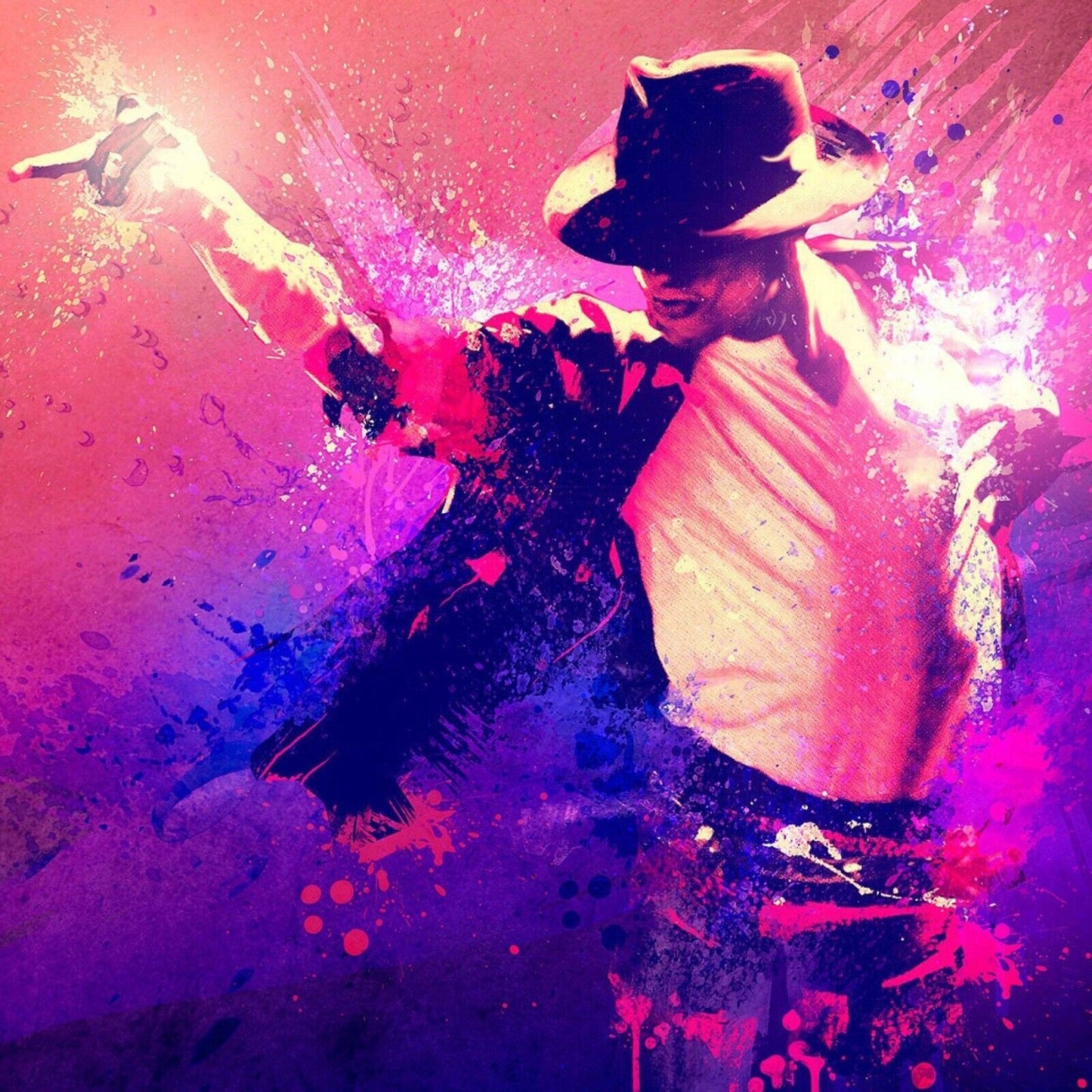 Michael Jackson Music Poster Iconic 90s 80s Pop Legend Wall Print