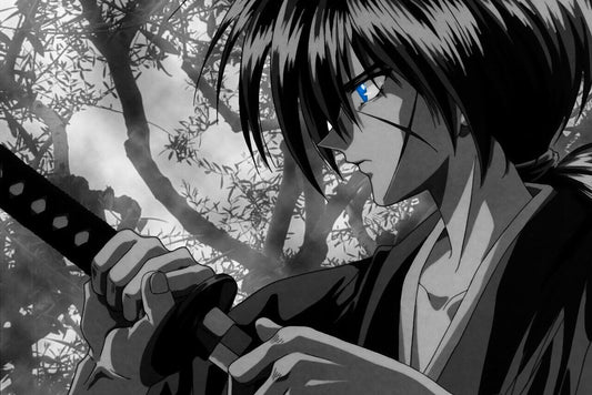 Rurouni Kenshin Anime Poster Japanese Manga Art Samurai Wall Art - xonomax