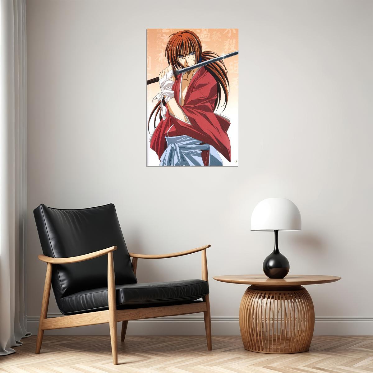 Rurouni Kenshin Anime Poster Japanese Manga Art Samurai Wall Art