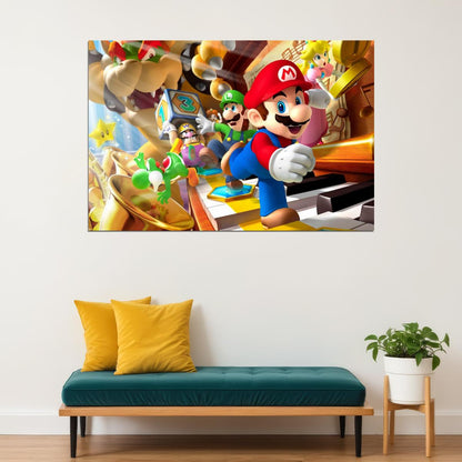 Super Mario Nintendo Video Game Poster Retro Gamer Wall Art