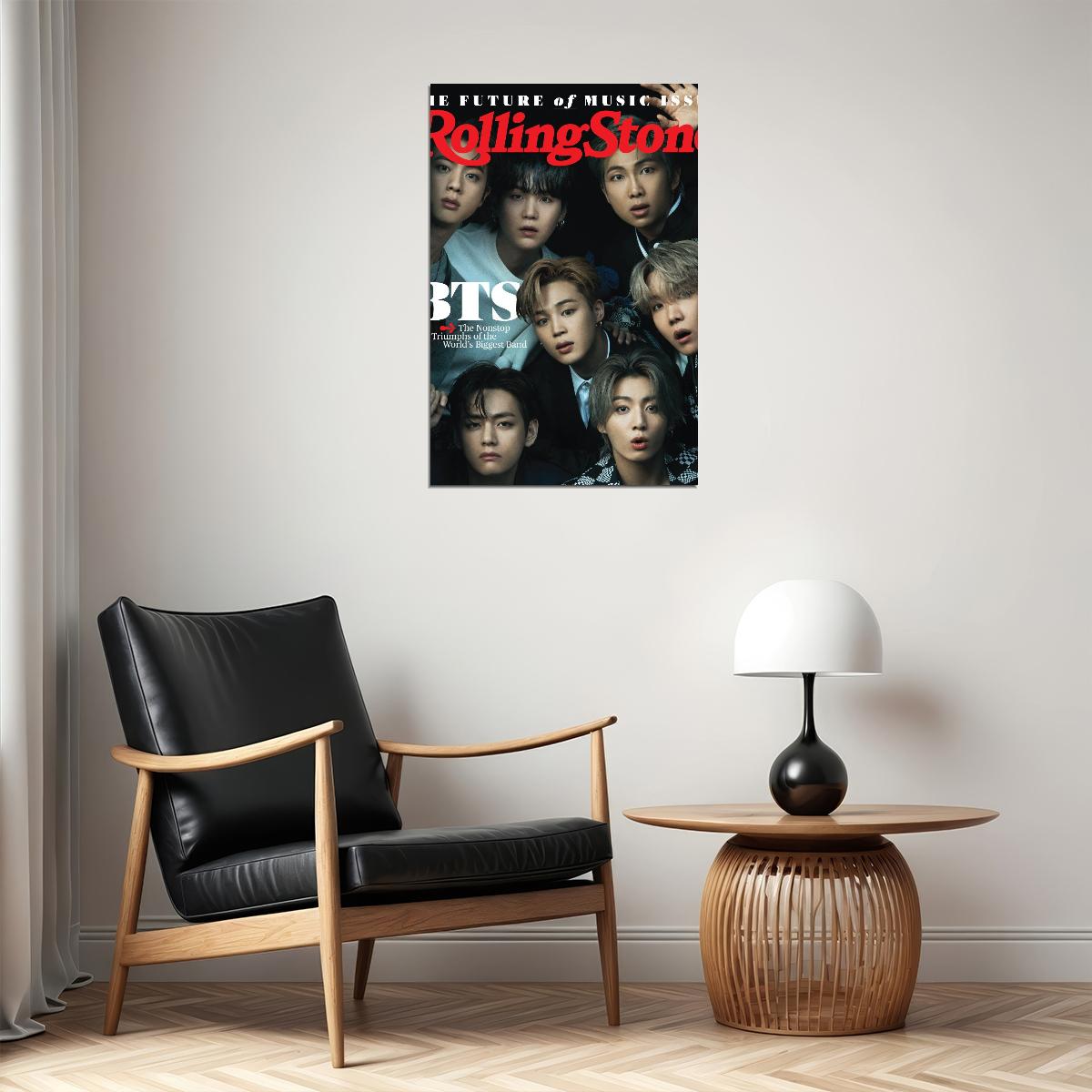 Rolling Stone Bts Magazine Cover K-pop Music Poster Wall Art Print