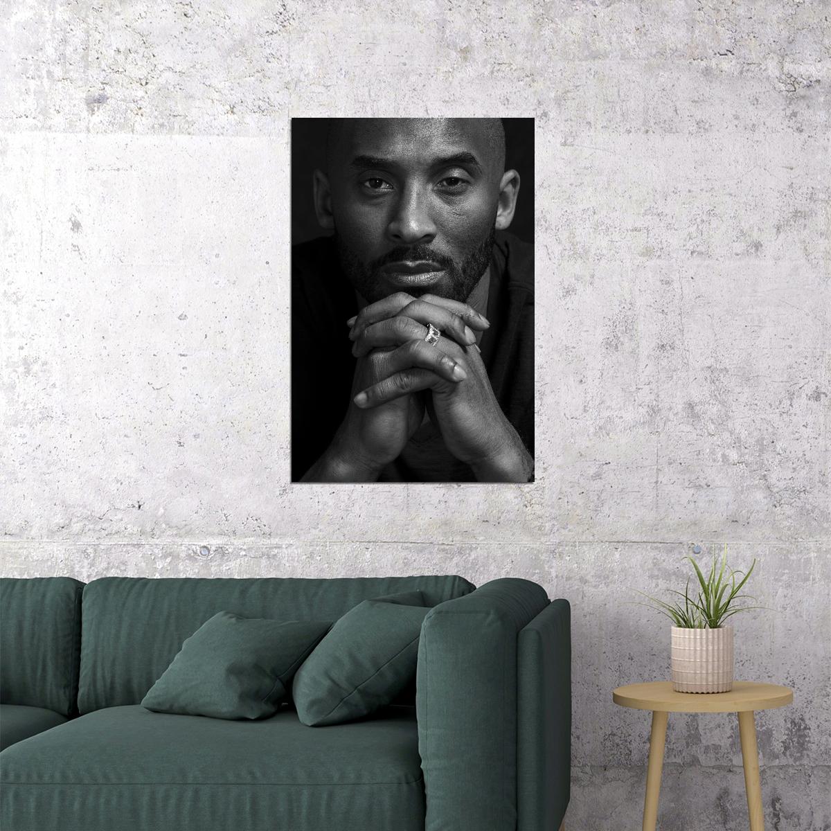 Kobe Bryant Poster Nba Basketball Player Wall Art Motivational Sports Print