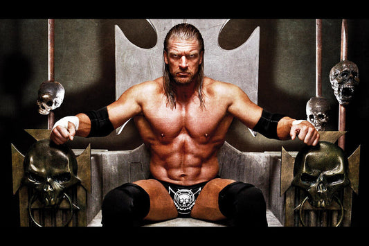 Triple H Wwe Poster Iconic Wrestling Legend Wall Art Inspirational Sports Print Champion Decor