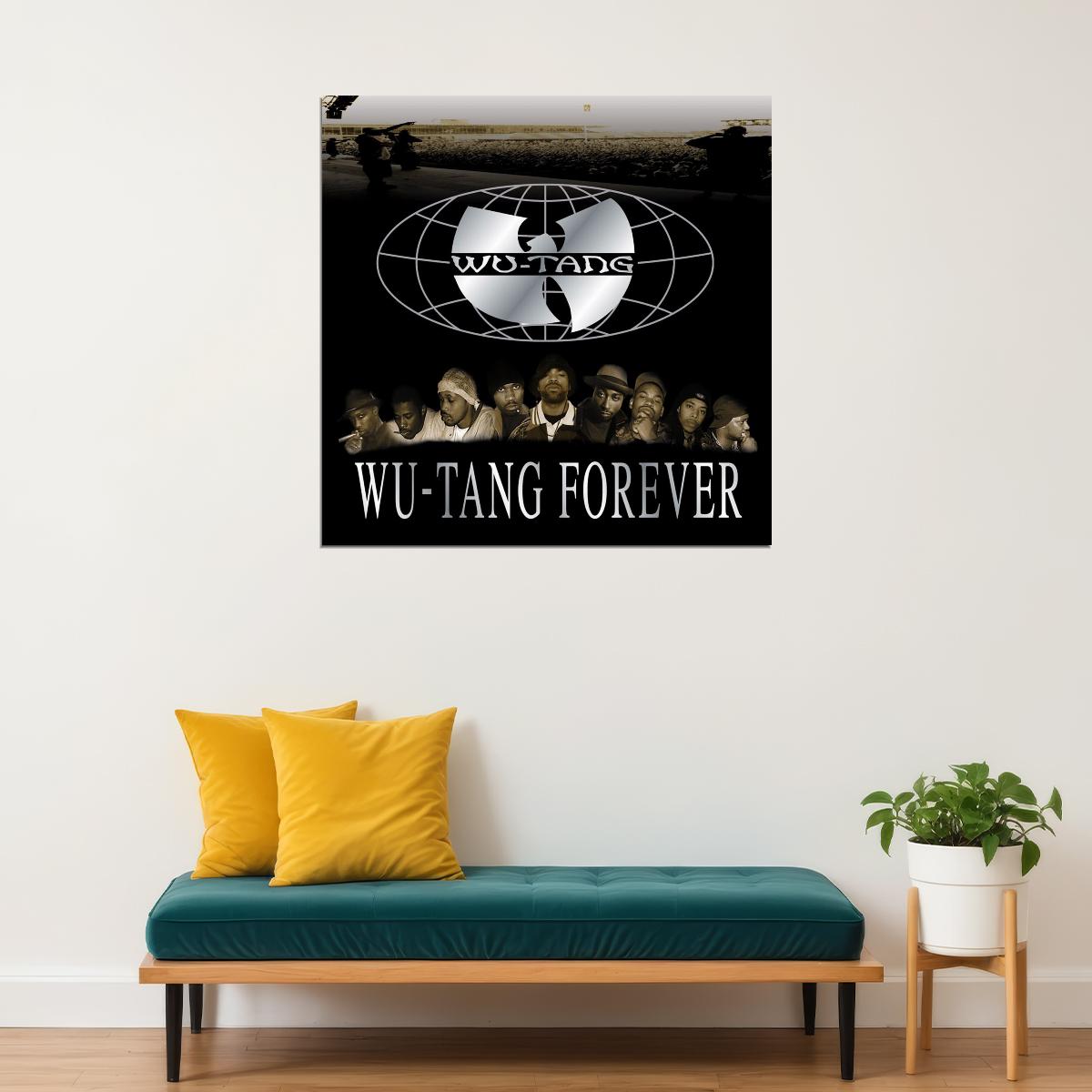 The Wu-tang Clan Wu-tang Forever Album Cover Art Rap Music Poster Iconic Hip Hop Group Print