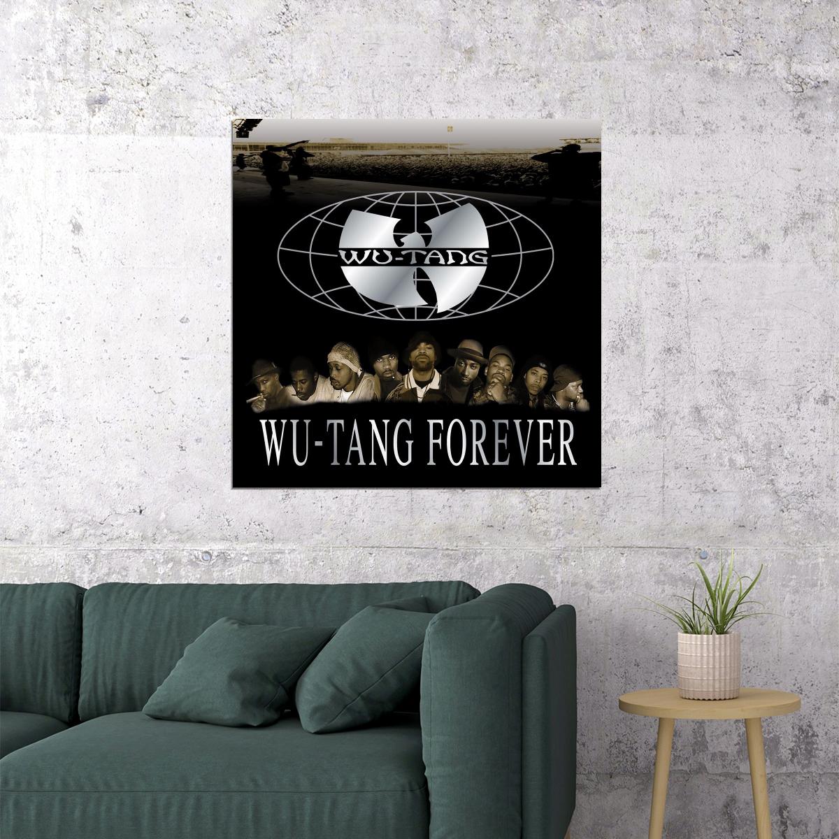 The Wu-tang Clan Wu-tang Forever Album Cover Art Rap Music Poster Iconic Hip Hop Group Print