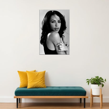 Aaliyah Poster R&b Music Wall Art Singer-songwriter Print - xonomax