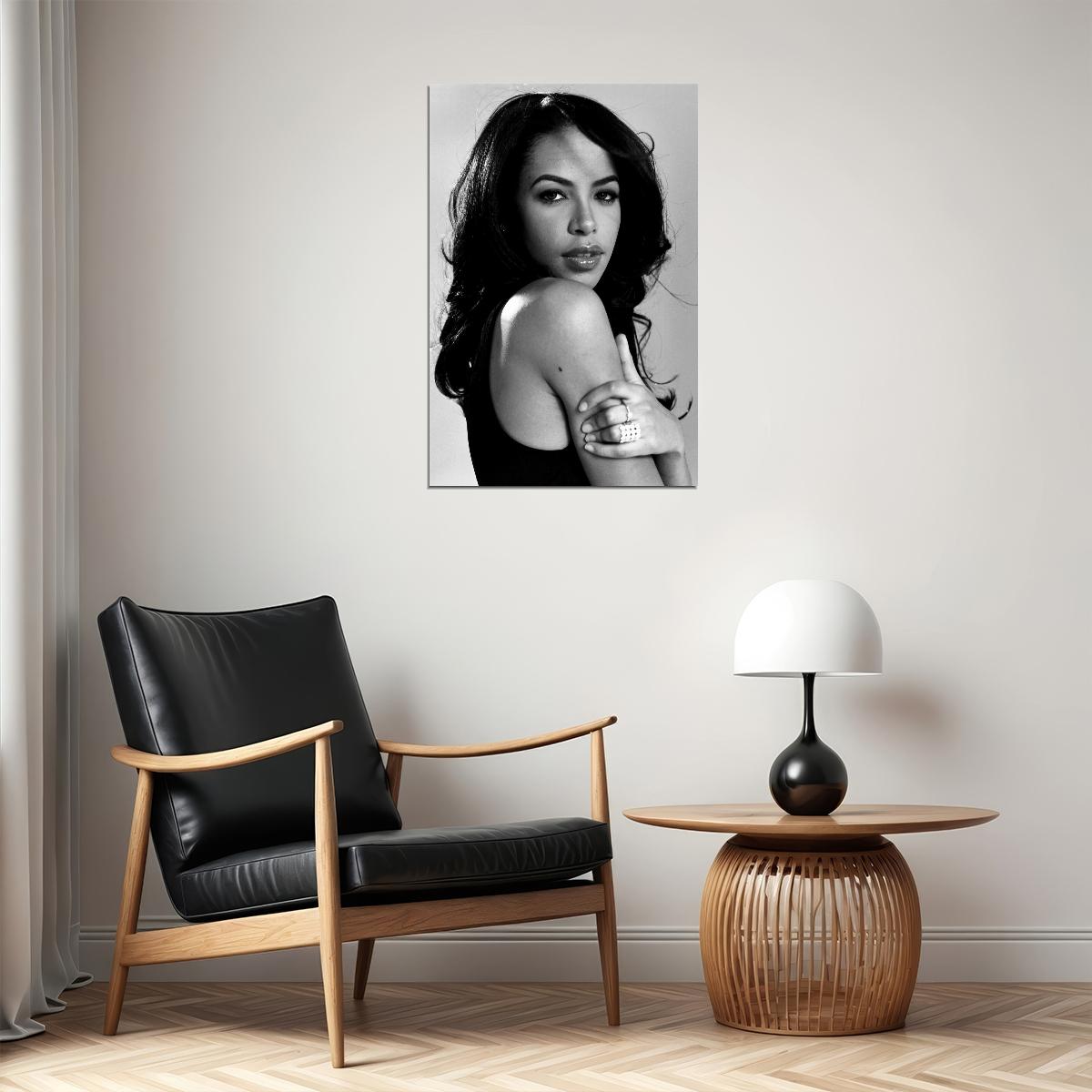 Aaliyah Poster R&b Music Wall Art Singer-songwriter Print - xonomax