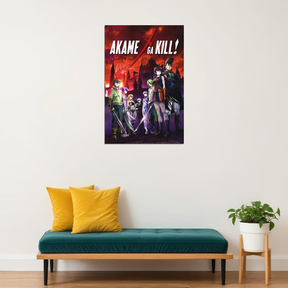 Akame Ga Kill! Anime Poster Japanese Animation Wall Art Manga Series Print