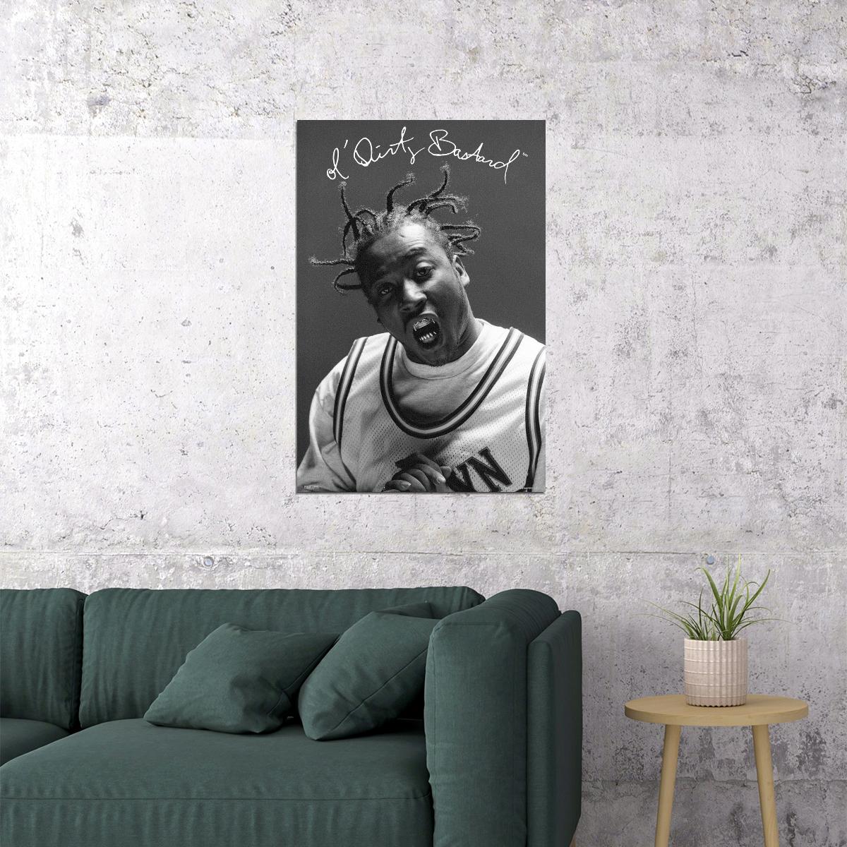 Ol' Dirty Bastard Wu-tang Odb Music Poster Rap Hip-hop Artist Wall Print