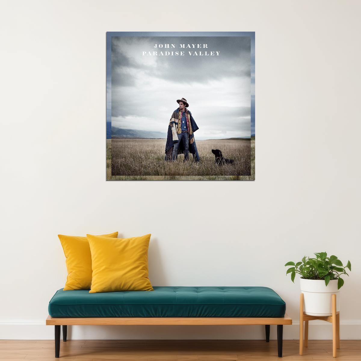 John Mayer Paradise Valley Album Cover Art Music Poster Pop Rock Wall Art