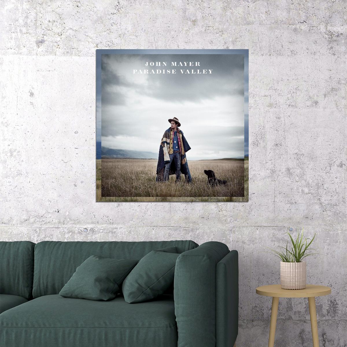 John Mayer Paradise Valley Album Cover Art Music Poster Pop Rock Wall Art