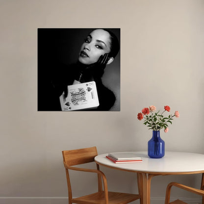 Sade Music Poster Famous Singer 1980s 1990s Wall Print