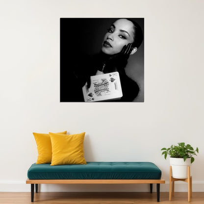 Sade Music Poster Famous Singer 1980s 1990s Wall Print