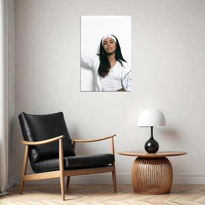 Aaliyah Poster R&b Music Wall Art Singer-songwriter Print