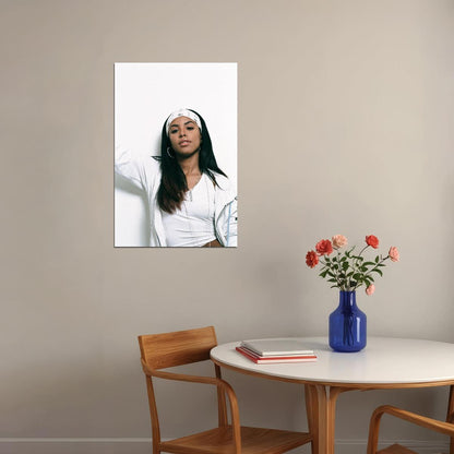 Aaliyah Poster R&b Music Wall Art Singer-songwriter Print