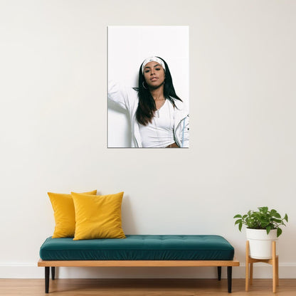 Aaliyah Poster R&b Music Wall Art Singer-songwriter Print