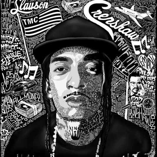 Nipsey Hussle Album Cover Art Rap Hip-hop Music Poster Wall Print