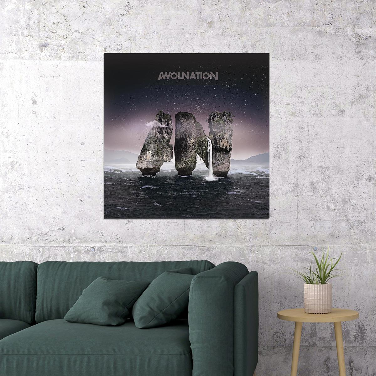 Awolnation Megalithic Symphony Album Cover Art Alternative Rock Music Poster Band Music Print