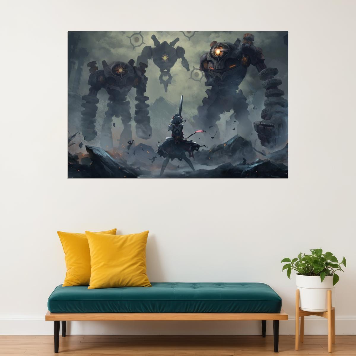 Genshin Impact Video Game Poster Action Rpg Wall Art Fantasy Adventure Print