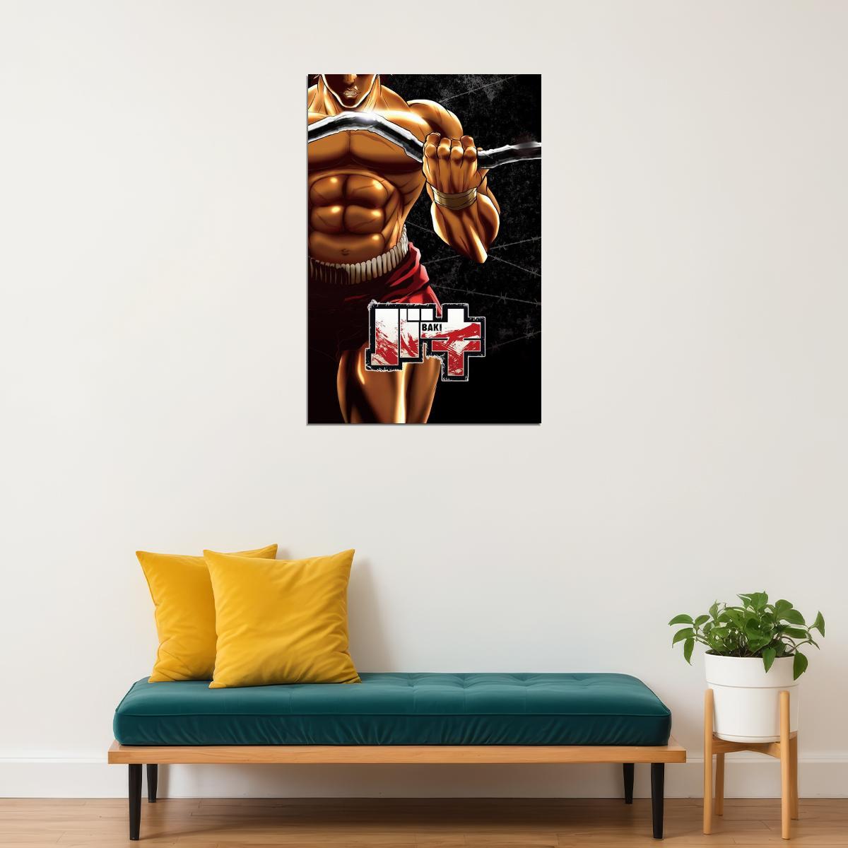 Baki The Grappler Anime Poster Japanese Animation Wall Art Martial Arts Manga Print