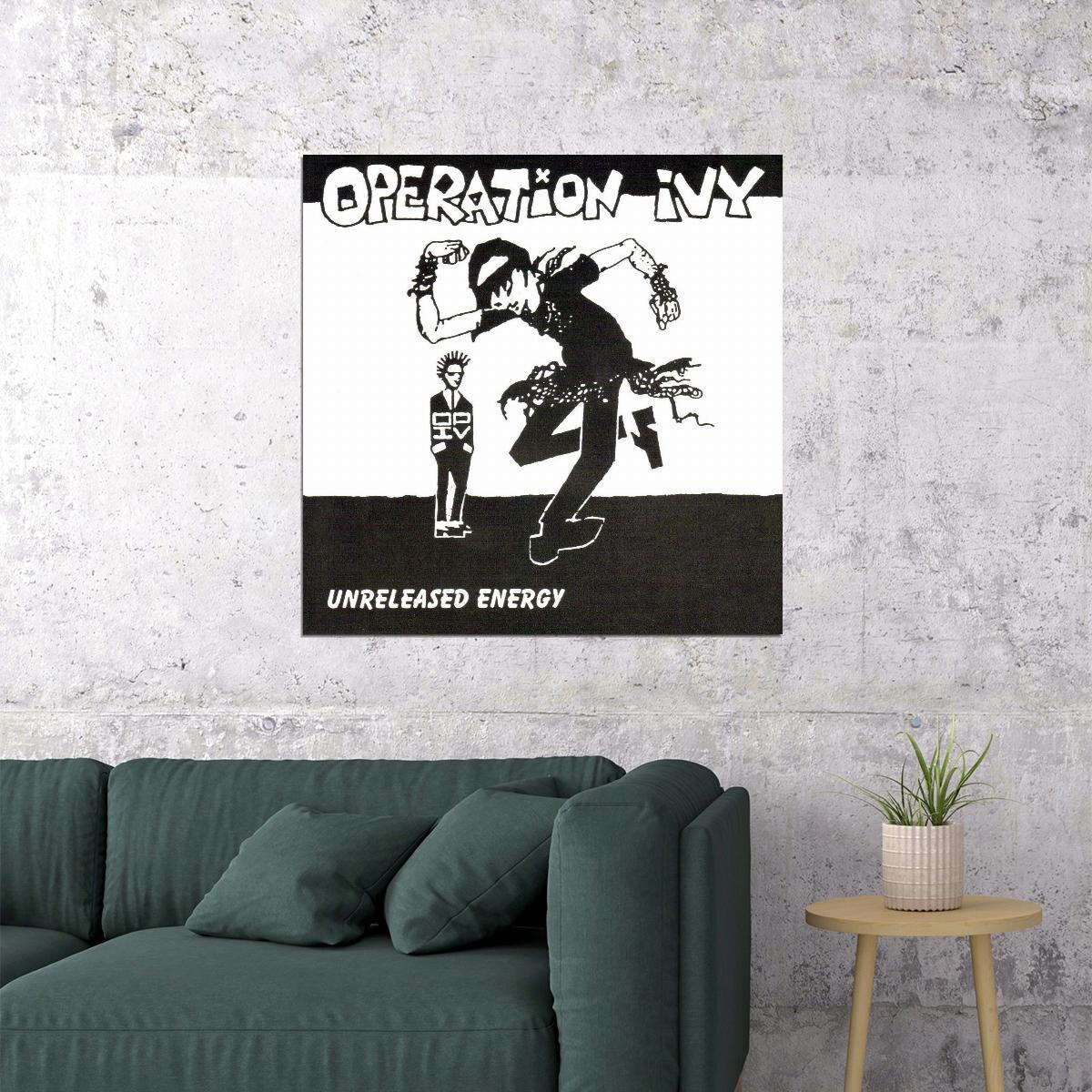 Operation Ivy Unreleased Energy Album Cover Art Punk Music Poster Wall Print