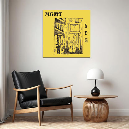 Mgmt Little Dark Age Album Cover Art Music Poster Indie Rock Wall Print