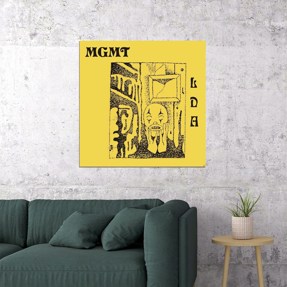 Mgmt Little Dark Age Album Cover Art Music Poster Indie Rock Wall Print