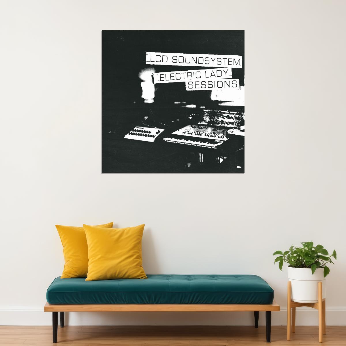 Lcd Soundsystem Electric Lady Sessions Album Cover Art Music Poster Electronic Rock Wall Print