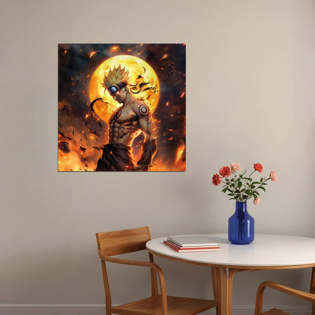 Naruto Sizes Anime Poster Japanese Manga Art Wall Print