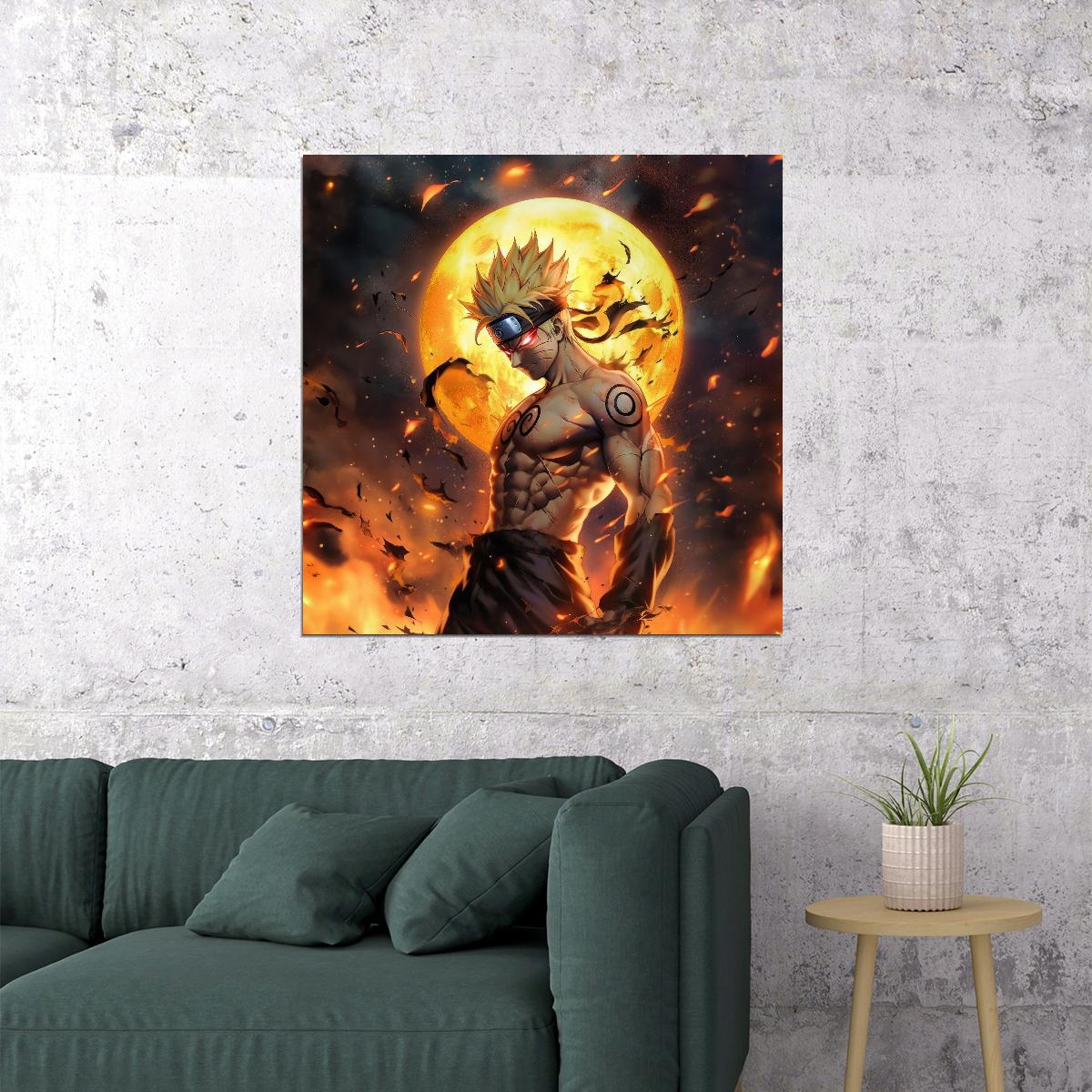 Naruto Sizes Anime Poster Japanese Manga Art Wall Print