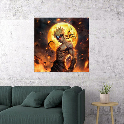 Naruto Sizes Anime Poster Japanese Manga Art Wall Print