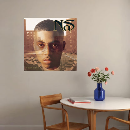 Nas It Was Written Album Cover Art Music Poster Rap Hip-hop Artist Wall Print