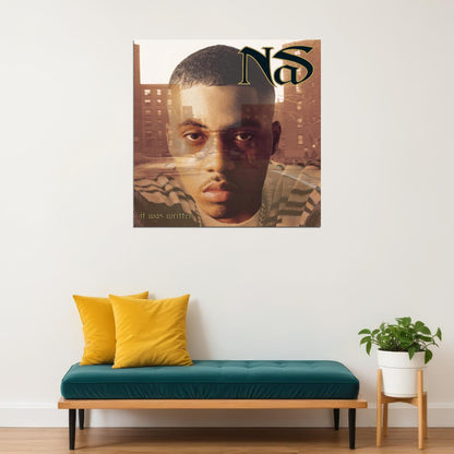 Nas It Was Written Album Cover Art Music Poster Rap Hip-hop Artist Wall Print