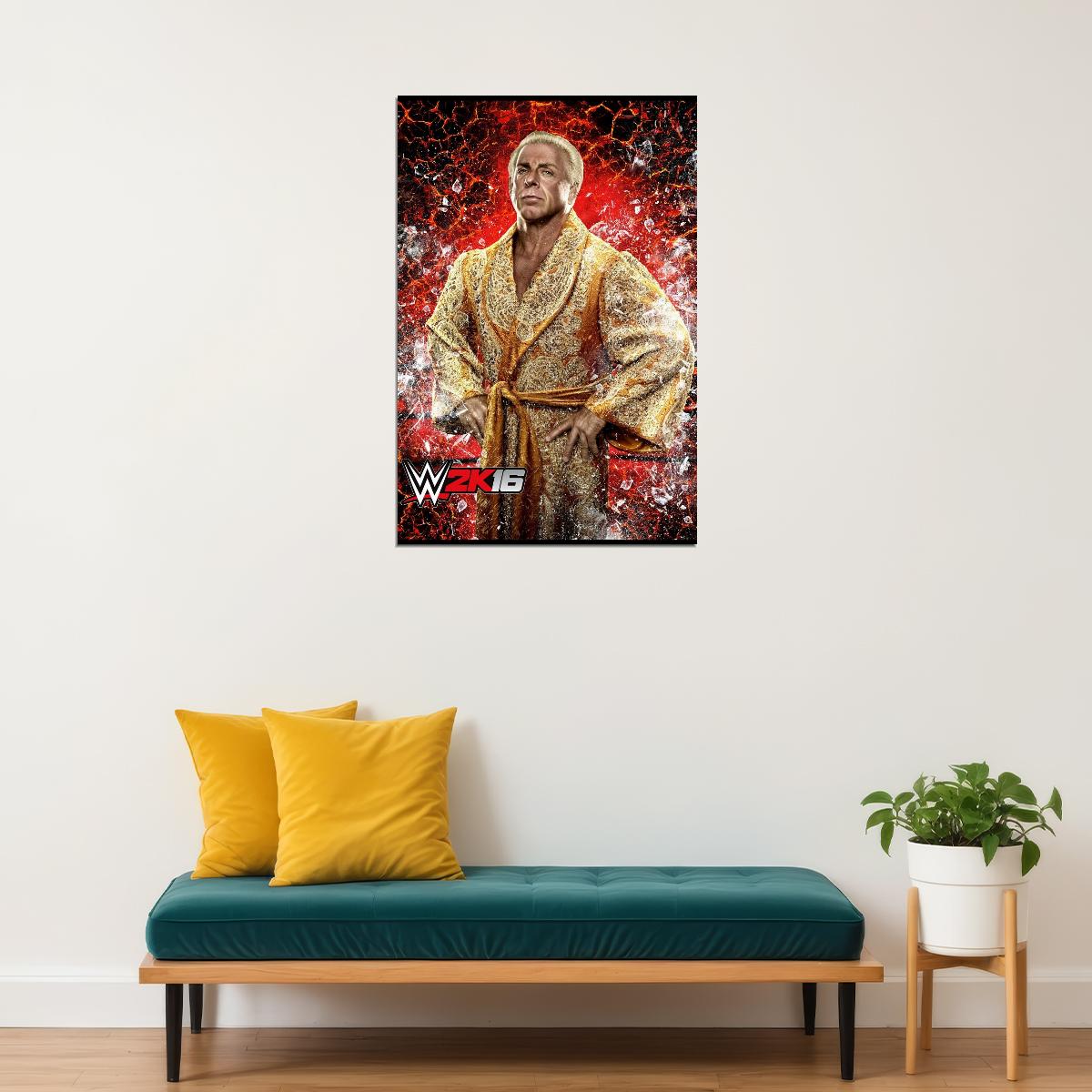 Ric Flair Wwe Poster Famous Wrestler Motivational Sports Print