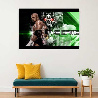 Triple H Wwe Poster Iconic Wrestling Legend Wall Art Inspirational Sports Print Champion Decor