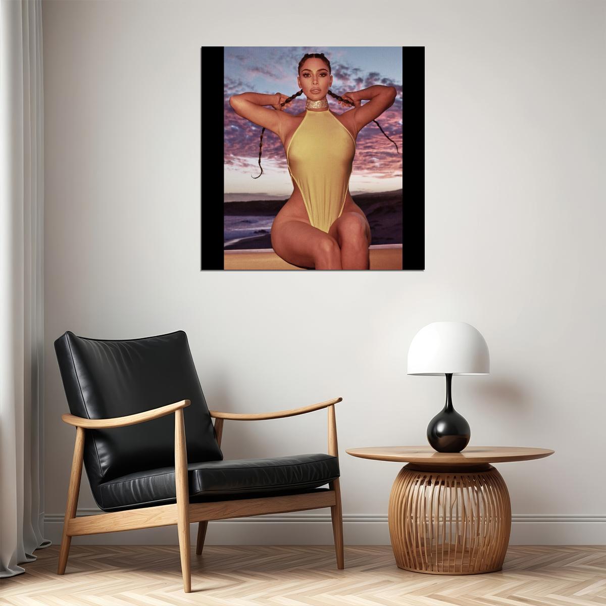 Kim Kardashian Model Poster Celebrity Wall Art