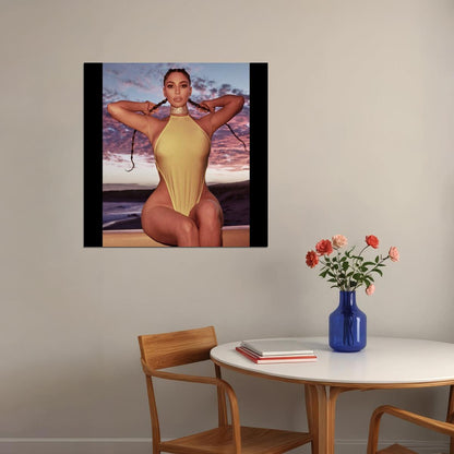 Kim Kardashian Model Poster Celebrity Wall Art